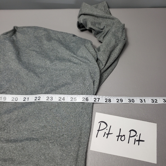 Fashion nova gray long sleeve twist knot back shirt women's plus size 1X - Picture 7 of 9